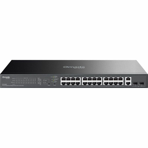 Omada 28-Port Gigabit Easy Managed Switch with 24-Port PoE+ - 26 Ports - Manageable - Gigabit Ethernet - 10/100/1000Base-T, 1000Base-X (Fleet Network)