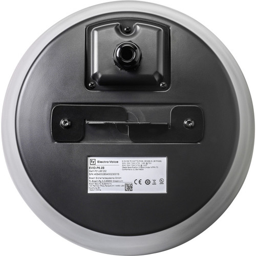 Electro-Voice EVID P6.2 2-way Indoor/Outdoor Ceiling Mountable, Pendant Mount Speaker - Black - 6.50" (165 mm) Polypropylene Woofer - (EVID-P6.2B)
