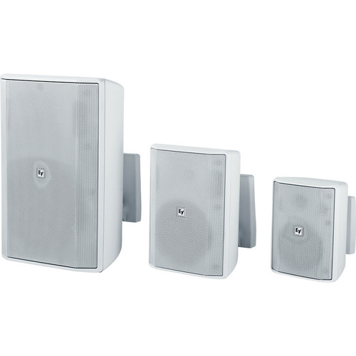 Electro-Voice Cabinet EVID-S8.2T 2-way Indoor/Outdoor In-ceiling, In-wall, Surface Mount, Wall Mountable Speaker - 90 W RMS - White - (EVID-S8.2TW)