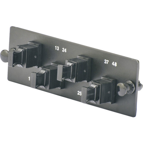 Panduit Opticom FAPH0412CGMPO Network Patch Panel - 4 Port(s) - Charcoal Gray (Fleet Network)