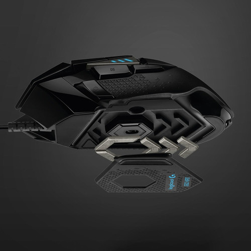 Logitech G502 HERO High Performance Gaming Mouse - Optical - Cable - Black - USB - 16000 dpi - 11 Button(s) (910-005469)
