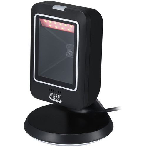 Adesso NuScan 2800U Omnidirectional 2D Desktop Barcode Scanner - Cable Connectivity - 12" (304.80 mm) Scan Distance - 1D, 2D - USB - - (NUSCAN 2800U)