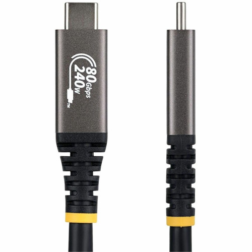 StarTech.com 3ft (91cm) USB4 Cable, 80Gbps, USB-IF Certified USB-C Cable, 240W, 8K 120Hz/4K 240Hz DP2.1, Thunderbolt 4 Compatible, - / (CC3FT80GUSB4CABLE)