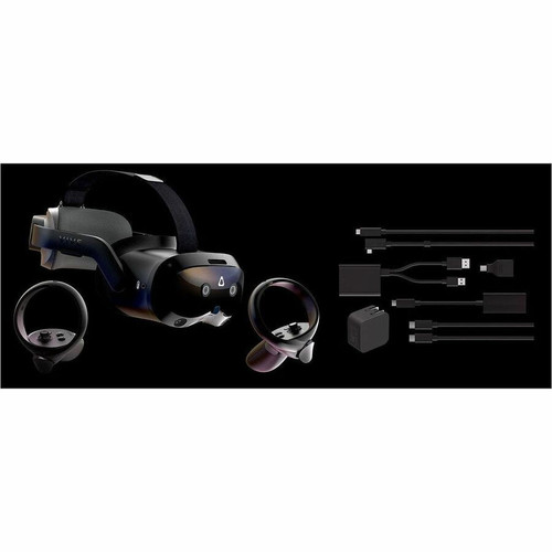 VIVE Focus Vision Headset - For PC, Notebook - 120&deg; Field of View - LCD - LCD - Bluetooth/Wi-Fi - Battery Rechargeable (99HAUM042-00)