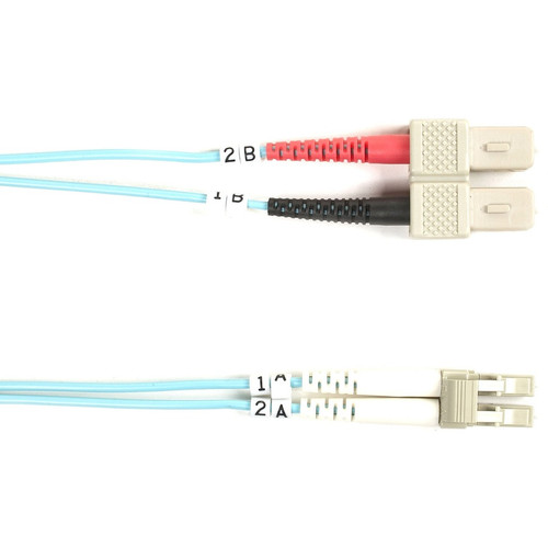 Black Box Fiber Optic Duplex Patch Network Cable - 3.2 ft (0.98 m) Fiber Optic Network Cable for Transceiver, Network Device - First 2 (Fleet Network)