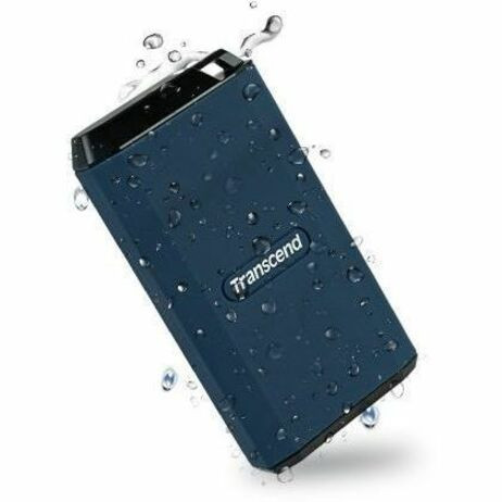 Transcend ESD410C 2 TB Portable Solid State Drive - External - Dark Blue - Desktop PC, Tablet PC, Notebook, Gaming Console, Smartphone (TS2TESD410C)
