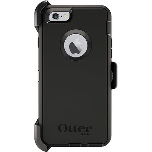 OtterBox Defender Rugged Carrying Case (Holster) Apple iPhone 6, iPhone 6s Smartphone - Black - Dust Resistant Port, Dirt Resistant - (77-54912)
