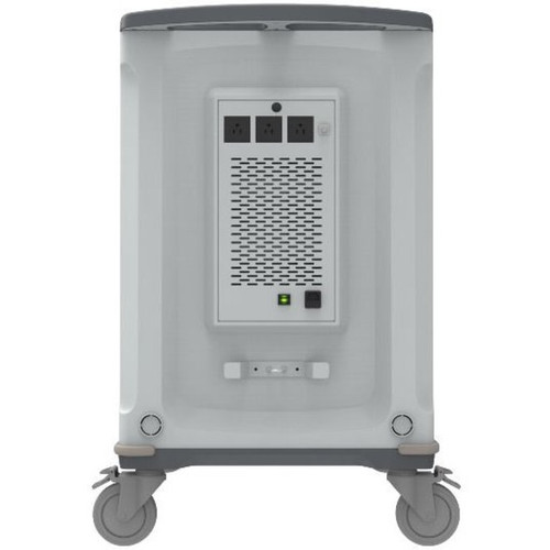 Rocstor Volt C42 Charging Cart - 42 Shelf - 3 Drawer - Push/Pull Handle - 4 Casters - 5" (127 mm) Caster Size - Steel - 34.9" (886.46 (VT0C42-01)