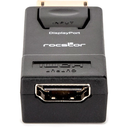 Rocstor Premium DisplayPort to HDMI Adapter M/F - DisplayPort/HDMI A/V Cable for Audio/Video Device, HDTV - First End: 1 x DisplayPort (Y10A170-B1)