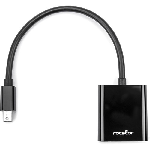 Rocstor Premium Mini DisplayPort to VGA Video Adapter - 6" (152.40 mm) Mini DisplayPort/VGA Video Cable for Video Device, Monitor - 1 (Y10A199-B1)