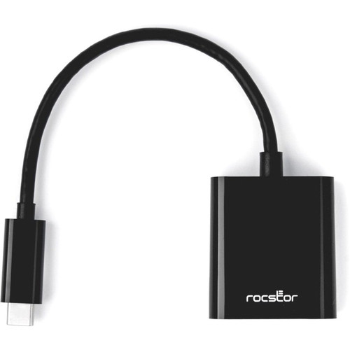 Rocstor USB-C to DisplayPort Adapter - 4K 60Hz - 1 x 24-Pin USB Type C - Male - 1 x 20-Pin DisplayPort 1.2 Digital Audio/Video - - x - (Y10A237-B1)