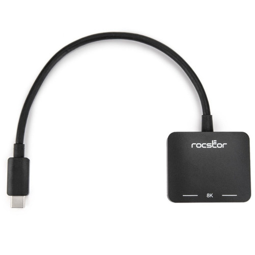 Rocstor Premium USB C to HDMI 2.0 or DisplayPort 1.4a Monitor Adapter - MST Mode - USB Type C - HDMI 2.0 Digital Audio/Video, 1.4a - x (Y10A268-B1)