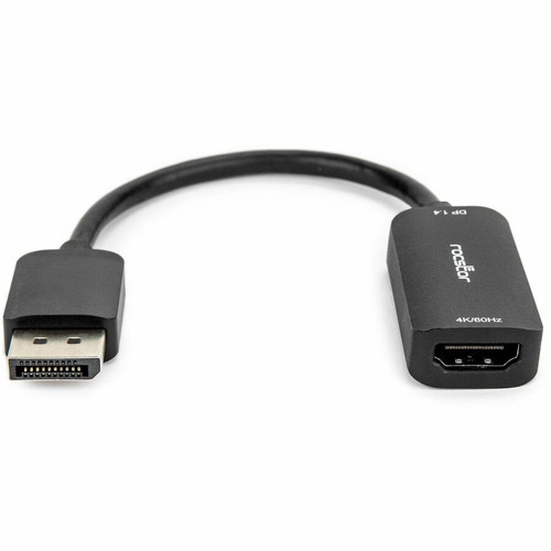 Rocstor DisplayPort to HDMI Adapter - 4K DP to HDMI Converter - UHD 4K 60Hz - 1 x 20-pin DisplayPort 1.4 Digital Audio/Video - Male - (Y10A296-B1)