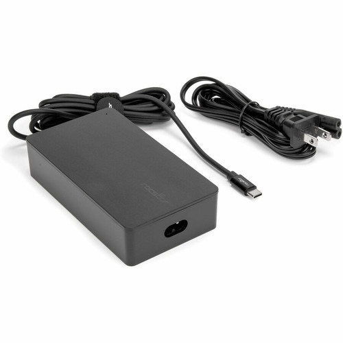 Rocstor 140W Smart USB-C Laptop AC Power Adapter Charger - 140 W - Rugged - 6.6 ft (2 m) Cable - 120 V AC, 230 V AC Input - 5 V DC, 9 (Fleet Network)