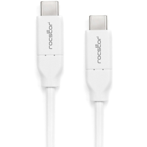 Rocstor Premium USB-C Charging Cable Up to 100W Power Delivery - 3 ft (0.91 m) USB-C Data Transfer Cable for MacBook Pro, Chromebook, (Y10C273-W1)