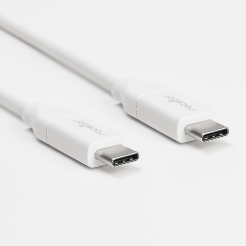 Rocstor Premium USB-C Charging Cable Up to 100W Power Delivery - 10 ft (3.05 m) USB-C Data Transfer Cable for MacBook Pro, Chromebook, (Y10C275-W1)