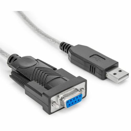 Rocstor 6ft 1 Port USB to Null Modem RS232 DB9 Serial DCE Adapter Cable with FTDI - 6 ft (1.83 m) Serial/USB Data Transfer Cable for - (Fleet Network)