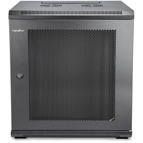 Rocstor SolidRack Wall Mount Rack Enclosure - For Server, LAN Switch, Patch Panel - 9U Rack Height x 19" (482.60 mm) Rack Width - Wall (Y10E005-B1)