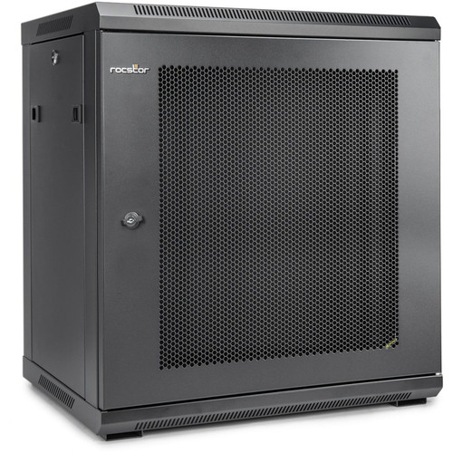 Rocstor SolidRack Wall Mount Rack Enclosure - For Server, LAN Switch, Patch Panel - 12U Rack Height x 19" (482.60 mm) Rack Width - - - (Fleet Network)