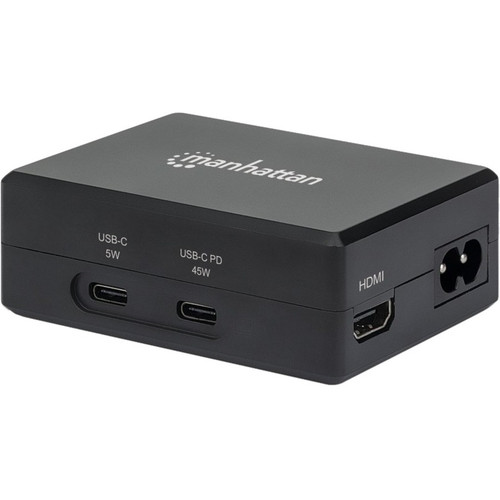 Manhattan Smart Video Multiport Dock, Ports (x5): HDMI Port, USB-A (x2), USB-C (x2), With Power Delivery to USB-C Port, Internal Power (Fleet Network)