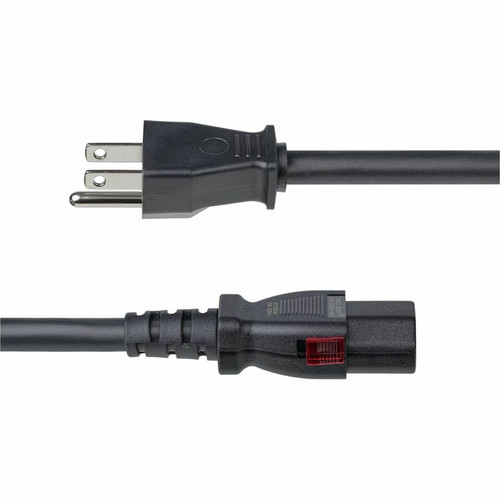 StarTech 6.6ft (2m) Heavy Duty Power Cord, NEMA 5-15P to Locking C13, 125V 15A, 14AWG, Replacement AC Power Cable, UL Listed, TAA - at (6FT-LC15A-POWERCORD)