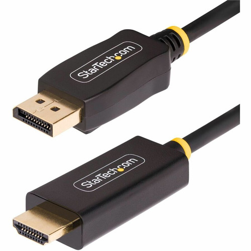 StarTech 12ft DisplayPort to HDMI Adapter Cable, 4K 60Hz with HDR, DP to HDMI 2.0b Cable, Active Video Converter - 12ft DisplayPort to (Fleet Network)
