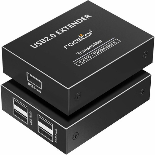 Rocstor TrueReach 4 Port USB 2.0 Extender - up to 492ft (150m) - 2 x Network (RJ-45) - 5 x USB - 492 ft (149961.60 mm) Extended Range (Y10G004-B1)