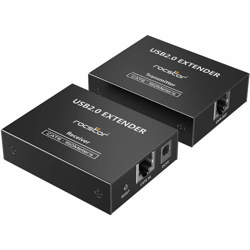 Rocstor TrueReach 4 Port USB 2.0 Extender - up to 492ft (150m) - 2 x Network (RJ-45) - 5 x USB - 492 ft (149961.60 mm) Extended Range (Y10G004-B1)