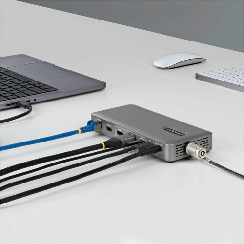 StarTech USB4 Docking Station, Driverless Dual 4K for macOS and Windows, Universal USB-C Dock with 100W Laptop Charging and 2.5GbE - a (208N-USB4-DOCK)