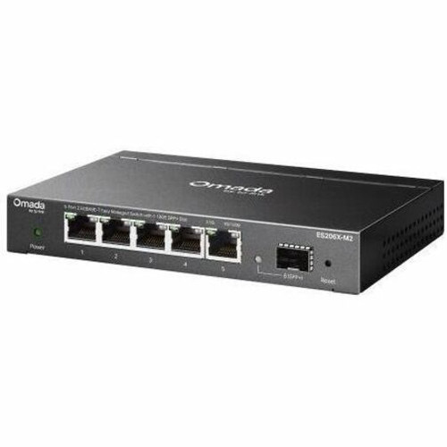 Omada 5-Port 2.5GBASE-T Easy Managed Switch with 1 10GE SFP+ Slot - 5 Ports - Manageable - Gigabit Ethernet, 2.5 Gigabit Ethernet, 10 (ES206X-M2)