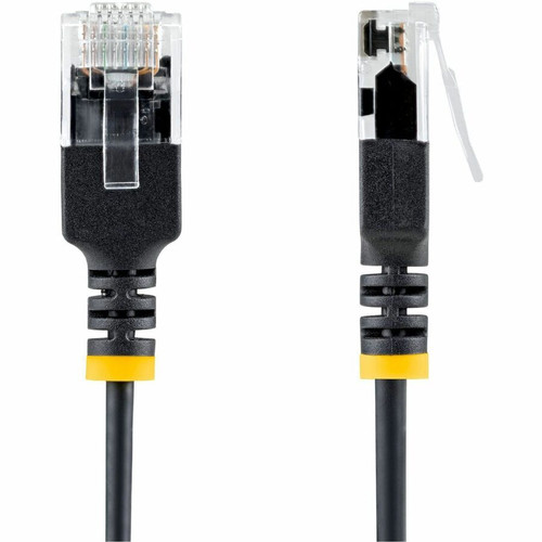 StarTech 5ft Black Ultra Slim CAT6a Ethernet Cable, Snagless, UTP, Bare Copper Wire, 34AWG Slim RJ45 Patch Cord - Ultra Slim UTP Cat6a (N6APATUTP34BKS-5FT)