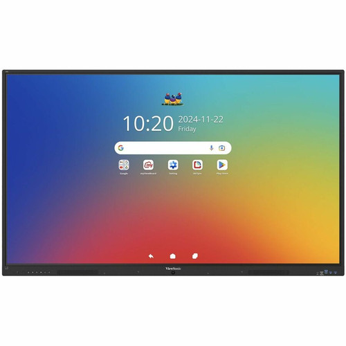 ViewSonic 65" ViewBoard 4K Interactive Flat Panel, 3840 x 2160 Resolution - 65" (1651 mm) LCD - Rockchip RK3576 - 3840 x 2160 - 2160p (Fleet Network)