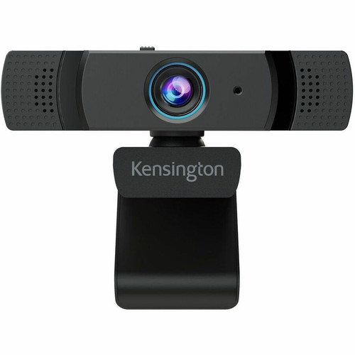 Kensington W1060 Webcam - 2 Megapixel - 30 fps - Black - USB 2.0 - 1 Pack(s) - Fixed Focus - 88&deg; Angle - Clip - Microphone - macOS (Fleet Network)