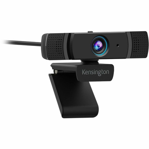 Kensington W1060 Webcam - 2 Megapixel - 30 fps - Black - USB 2.0 - 1 Pack(s) - Fixed Focus - 88&deg; Angle - Clip - Microphone - macOS (Fleet Network)