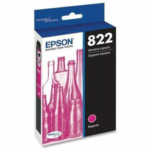 Epson T822 Original Standard Yield Inkjet Ink Cartridge - Magenta - 1 Each (T822320-S)