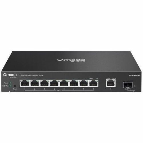 Omada 8-Port 2.5G + 2-Port 10G Easy Managed Switch with 8-Port PoE++ - 9 Ports - Manageable - 2.5 Gigabit Ethernet, 10 Gigabit - 2 - W (Fleet Network)