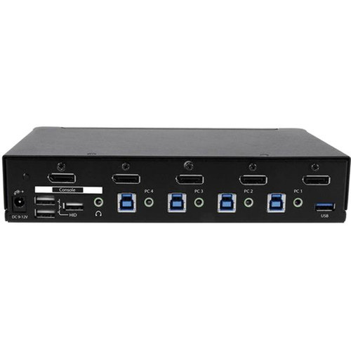 StarTechcom_4_Port_DisplayPort_KVM_Switch_-_DP_KVM_Switch_with_Audio_and_Built-in_USB_30_Hub_for_Peripherals_-_4K_30Hz_SV431DPU3A2_SV431DPU3A2