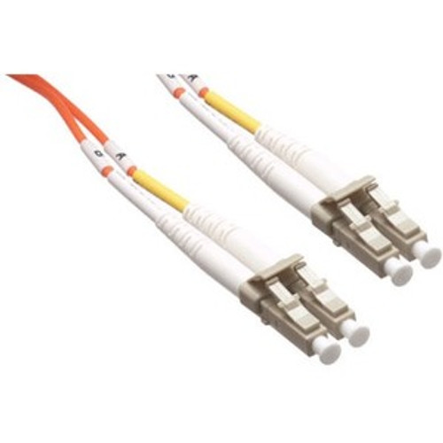 Axiom Fiber Optic Duplex Network Cable - 196.9 ft Fiber Optic Network Cable for Network Device - First End: 2 x LC Male Network - End: (Fleet Network)