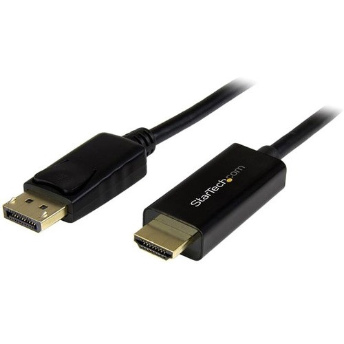 StarTech.com DisplayPort to HDMI Adapter Cable - 3 m (10 ft.) - DP to HDMI Adapter with Built-in Cable - (M / M) Ultra HD 4K 30 Hz - - (Fleet Network)