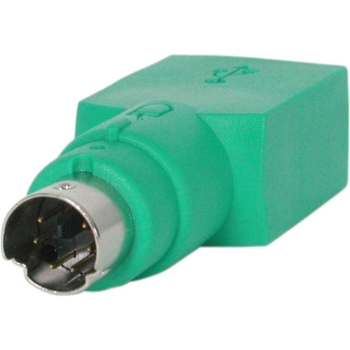 StarTechcom_Replacement_USB_Mouse_to_PS2_Adapter_-_FM_-_1_x_Type_A_Female_-_1_x_Mini-DIN_PS2_Male_-_Green_GC46FM