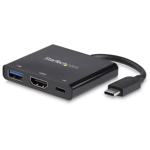 StarTech.com USB C Multiport Adapter with HDMI 4K & 1x USB 3.0 - PD - Mac & Windows - USB Type C All in One Video Adapter - Expand the (Fleet Network)