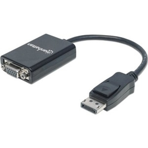 Manhattan DisplayPort to VGA Converter Cable - 5.9" DisplayPort/VGA Video Cable for Monitor, Video Device, Projector, Notebook, - End: (Fleet Network)