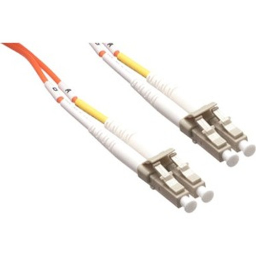 Axiom Fiber Optic Duplex Network Cable - 262.5 ft Fiber Optic Network Cable for Network Device - First End: 2 x LC Male Network - End: (Fleet Network)