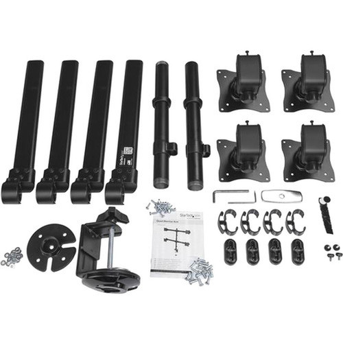 StarTechcom_Quad_Monitor_Mount_-_Articulating_-_Clamp_or_Grommet_Mount_-_Monitors_up_to_24_-_VESA_Mount_-_4_Monitor_Setup_-_4_Screen_ARMQUAD