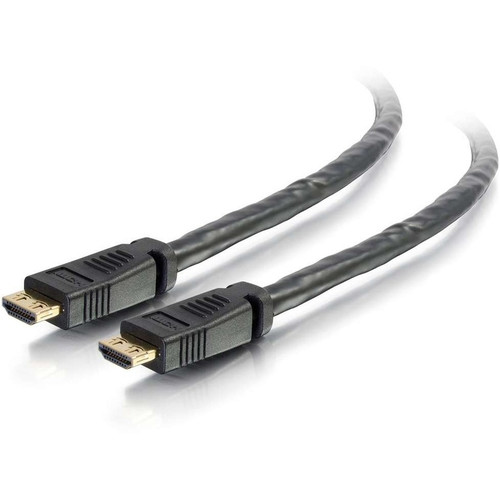 C2G 50ft HDMI Cable with Gripping Connectors - Plenum CL2P-Rated - HDMI for Audio/Video Device - 50 ft - 1 x HDMI Male Digital - 1 x - (Fleet Network)