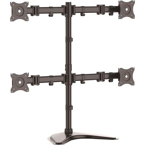 StarTech.com Quad Monitor Stand - Crossbar - Steel - Monitors up to 27"- Vesa Monitor - Computer Monitor Stand - Monitor Arm - Up to - (Fleet Network)