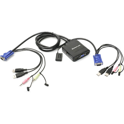 IOGEAR_2-Port_USB_VGA_Cable_KVM_with_DisplayPort_Adapters_-_2_Computers_-_1_Local_Users_-_2048_x_1536_-_2_x_USB1_x_VGA_GCS72DPKIT