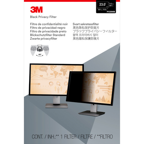3M_Privacy_Filter_for_23_Widescreen_Monitor_PF230W9B_Black_Matte_Glossy_-_For_23_Widescreen_Monitor_-_169_-_Black_Matte_PF230W9B