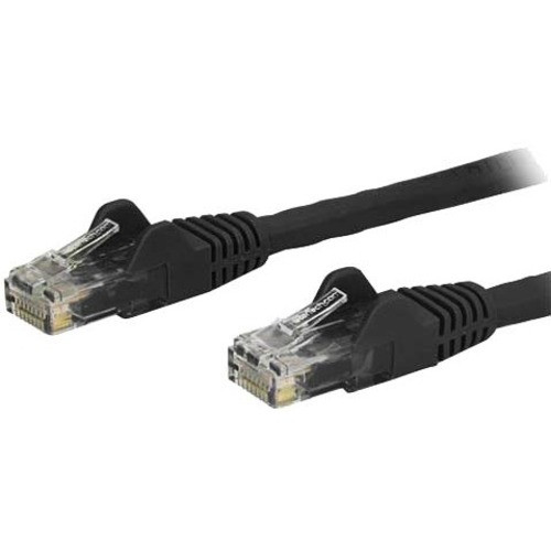 StarTech.com 14ft Black Cat6 Patch Cable with Snagless RJ45 Connectors - Cat6 Ethernet Cable - 14 ft Cat6 UTP Cable - 14 ft Category 6 (Fleet Network)