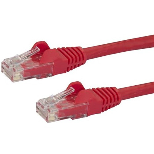 StarTech.com 150ft Red Cat6 Patch Cable with Snagless RJ45 Connectors - Long Ethernet Cable - 150 ft Cat 6 UTP Cable - 150 ft Category (Fleet Network)